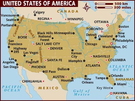 USA map